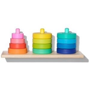 Lovevery Colorful Stacking Puzzle Twist and Pivot Toy Set